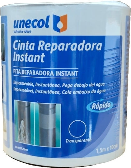 Unecol Selbstklebend Gewebeband Transparent 100mmx1.5m 1Stück