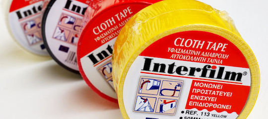 Interfilm Self-Adhesive Fabric Tape Blue 50mmx25m 1pcs