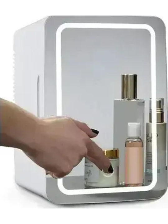 SPV Cosmetic Refrigerator 4lt with Mirror with LED Lighting & Heating Function White