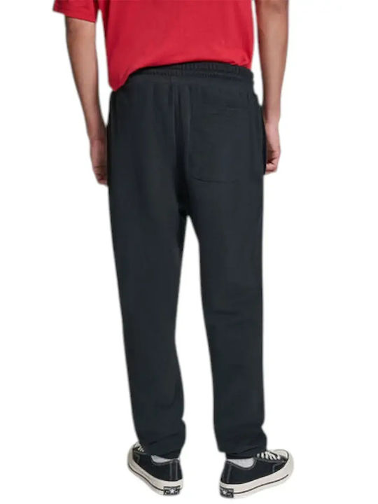 Star Chevron Sweatpants with Elastic Black