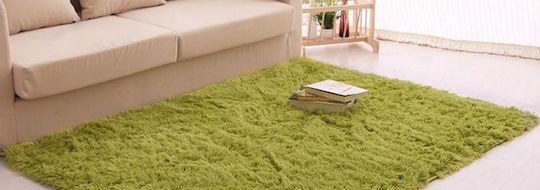 Dywan Living Room Shaggy 200x300 Green Uniwersalny