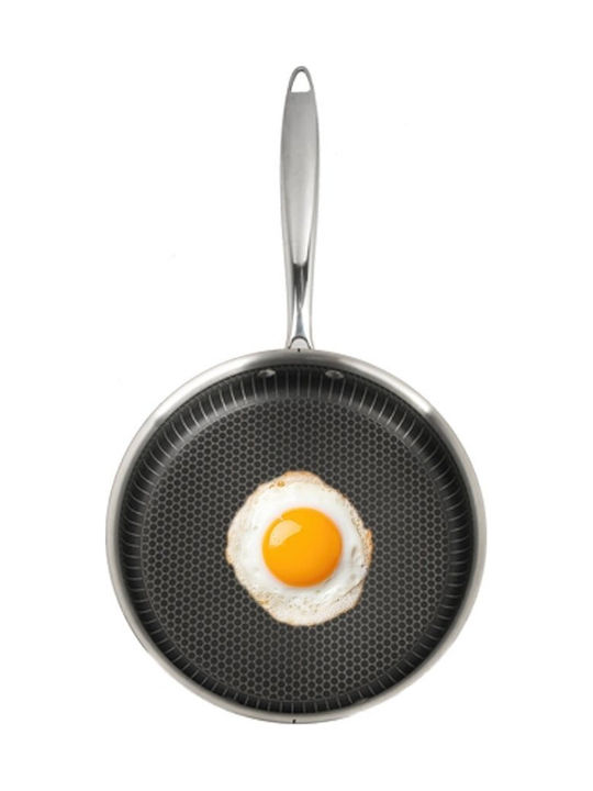Zilan Pan Mit Deckel aus Edelstahl mit Antihaftbeschichtung 26cm
