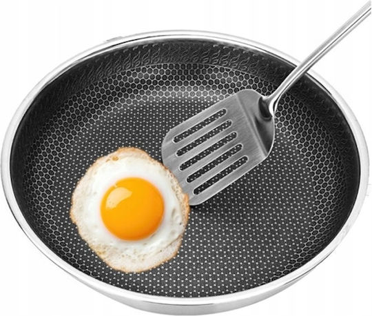 Zilan Pan With Lid made of Stainless Steel with Non-Stick Coating 26cm