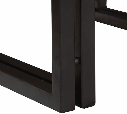 vidaXL Επιδαπέδια Ραφιέρα Μπάνιου Ξύλινη 100x50x23cm Καφέ
