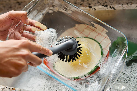 Joseph Joseph Plastic Cleaning Brushes with Handle Gray 2pcs
