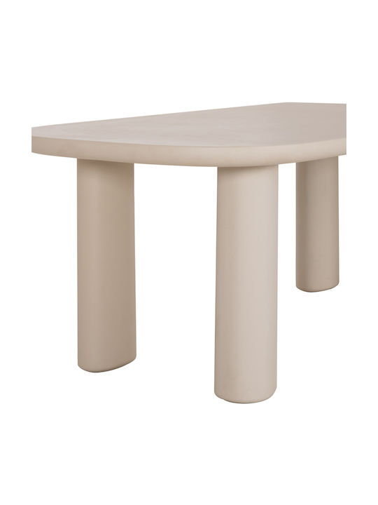 Kiora Esszimmer- und Küchentisch mit Beton-Oberfläche Beige 200x100x75cm
