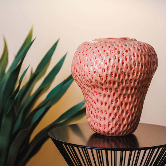 Koart Vază Decorativă Ceramică Roz 22.5x25cm 1buc