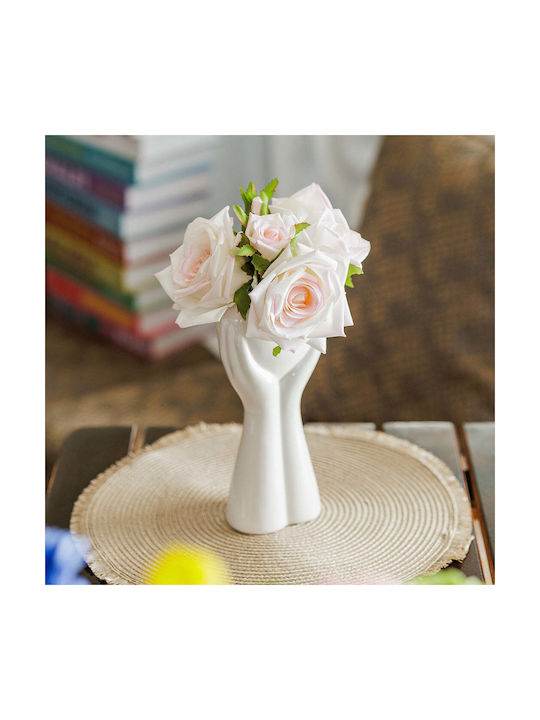 Koart Decorative Vase Love White 10.5x23cm