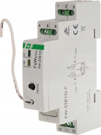 F&f Radio Rolladensteuerung 230V Din Montiert 85-265V AC/DC Multifunktionaler Fw-str1d-p