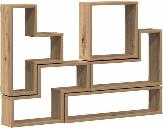 Cube Shelf Artisan Oak 96x12x64cm