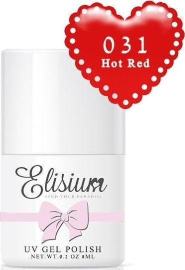 Elisium Ημιμόνιμο Βερνίκι Νυχιών hot red 031 8ml
