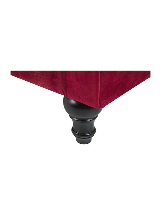Velvet Armchair Red 110x75x70cm