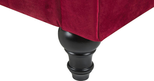 Sessel Samt Rot 110x75x70cm