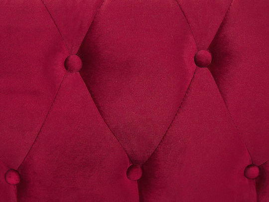 Sessel Samt Rot 110x75x70cm