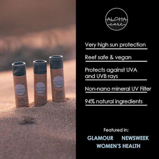 Aloha Care Sonnencreme Stick Wasserdicht Gesicht Körper mit Farbe Baleal Bronze Dunkel Beige 20gr