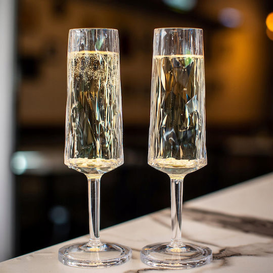 Koziol Glas Champagner aus Glas Kelch 100ml