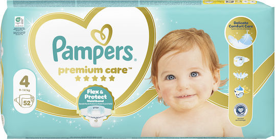 Pampers Πάνες με Αυτοκόλλητο Premium Care 1+1 No. 4 για 9-14kg 104τμχ