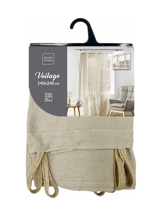 Douceur d'Intérieur Завеса с Копчета Бежов 140x240бр