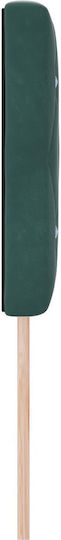 vidaXL Fabric Bed Headboard Dark Green 72x88cm