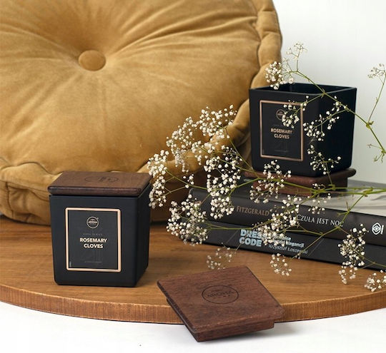 Candle Light Aromatic Soy Candle in Jar with Rosemary & Clove Scent 610g