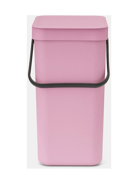 Brabantia Sort&go Κάδος Απορριμμάτων Πλαστικός Ροζ 12lt