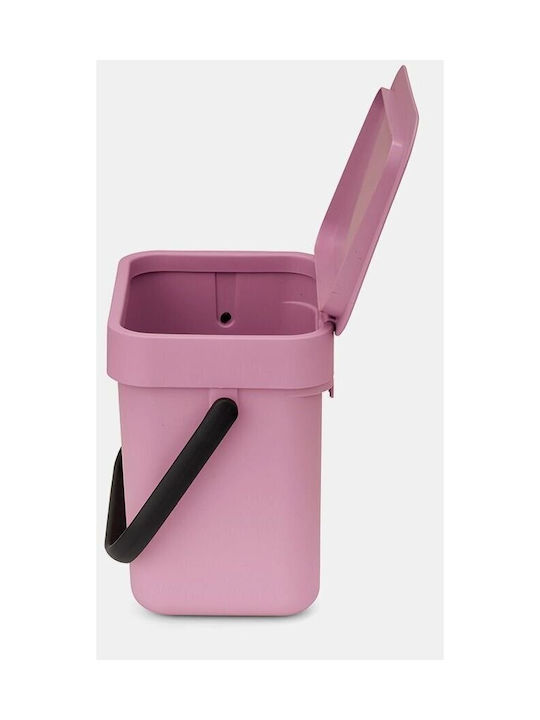Brabantia Brabantia Sort & Go Waste Bin Plastic Pink 3L