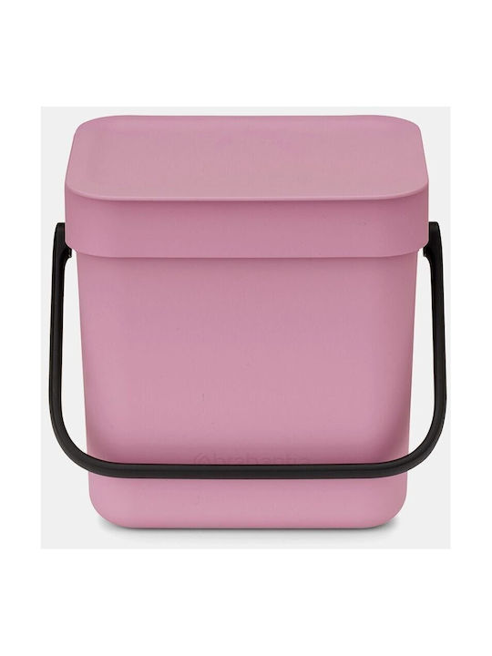 Brabantia Brabantia Sort & Go Waste Bin Plastic Pink 3L