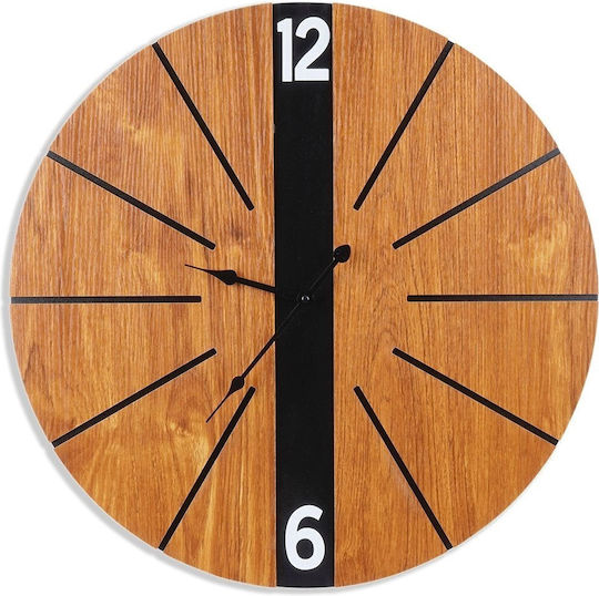 Home&Styling Collection Analoge Hölzernes Braune Wanduhr Ø60cm Home&Styling Collection Analoge Hölzernes Braune Wanduhr Ø60cm