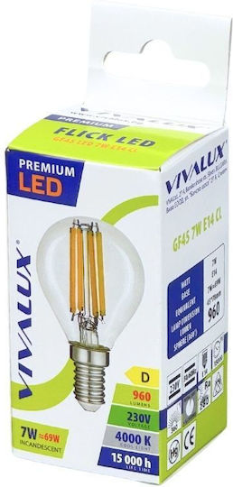 Vivalux LED Bulb 7W for Socket E14 Natural White 960lm