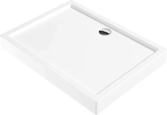 Deante Rectangular Acrylic Shower White 100x90cm