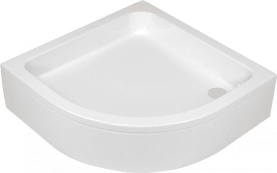 Deante Semicircular Acrylic Shower White 80x80cm