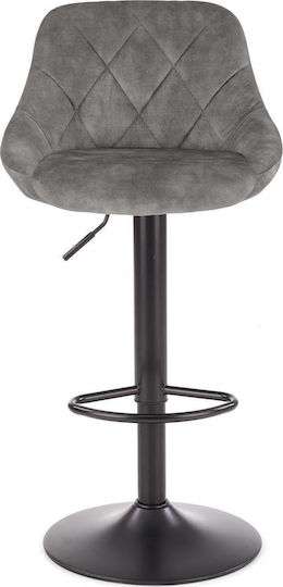 Hocker Bar Gepolstert mit Samt Gray