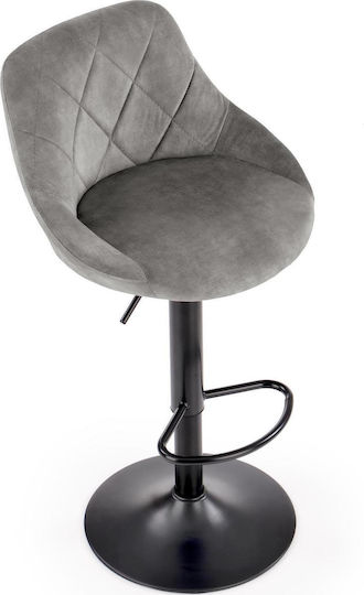 Hocker Bar Gepolstert mit Samt Gray