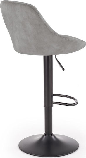 Hocker Bar Gepolstert mit Samt Gray