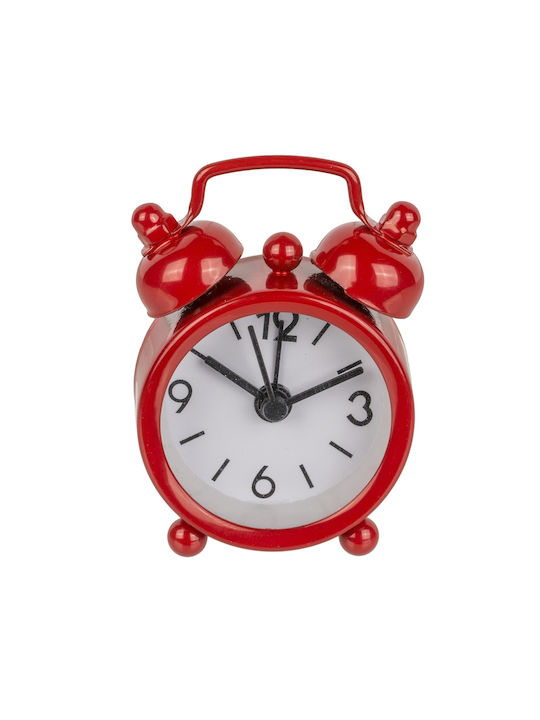ArteLibre Metal Tabletop Clock with Alarm Clock