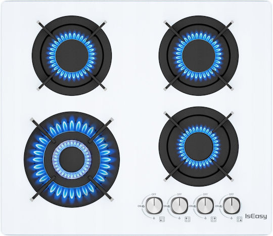IsEasy Natural Gas Cooktop Autonomous 59x51cm Silver