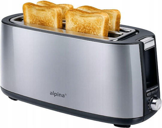 Alpina Appliances Тостер Двуместна 1400W Inox