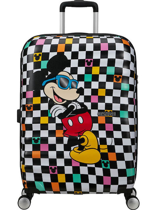 American Tourister Disney Wavebreaker Kinder Mittlerer Koffer Reise Mickey Check Höhe 67cm