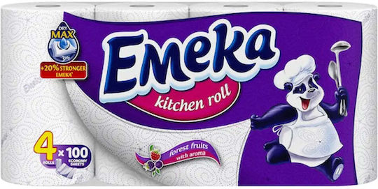 Emeka Кухненска хартия 4 ролки 3 слоя