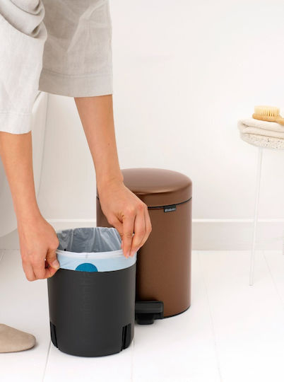 Brabantia Newicon Coș Metalic De Baie 5lt Bronz