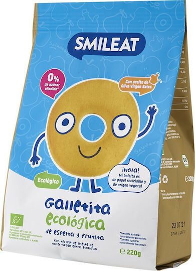Smileat Βιολογικά Μπισκότα Ολικής Χωρίς Ζάχαρη 220gr