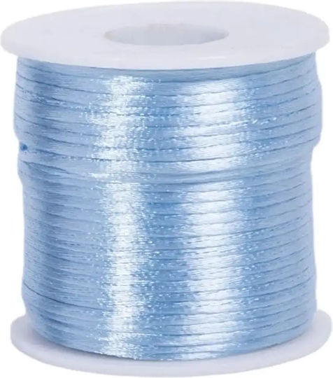 Satin Schnürsenkel Stoff F2mm 50 M Dunkelblau