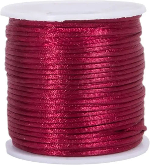 Satin Schnürsenkel Stoff F2mm 50 M Dunkelblau