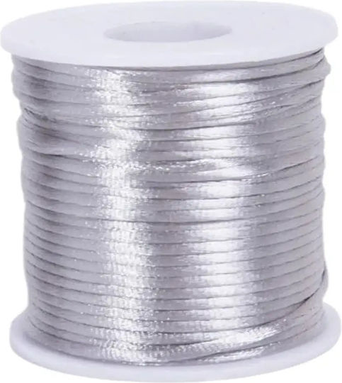 Schnürsenkel Satin Stoff 2mm Durchmesser 50m Burgundisch