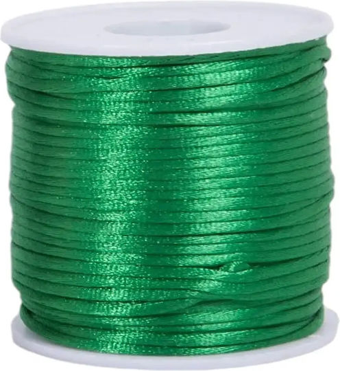 Schnürsenkel Satin Stoff 2mm Durchmesser 50m Burgundisch
