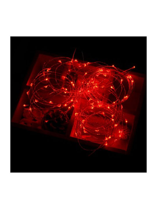 100 Λαμπάκια LED 10μ. Κόκκινα σε Σειρά 100 Λαμπάκια LED 10μ. Κόκκινα σε Σειρά
