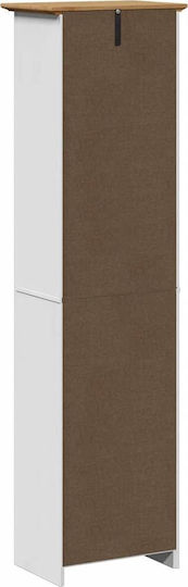 vidaXL Badezimmersäule Boden H44xB30xH160cm Weiß