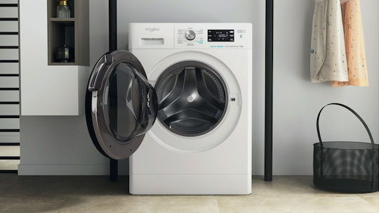 Whirlpool Mașină de Spălat Rufe 8kg cu Tehnologie cu Abur 1200 Rotiri Al 6-lea Simț FFB 8258 BV EE