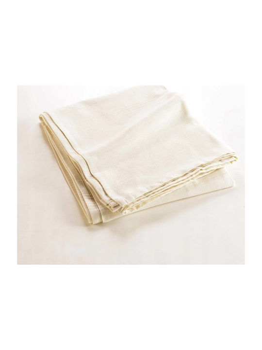 Douceur d'Intérieur Lucile Piqué Decke Übergröße 220x240cm Beige