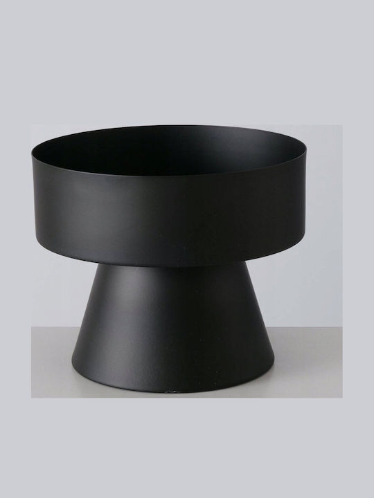Boltze Pallas Set of Candle Holders Metal in Black Color 2pcs